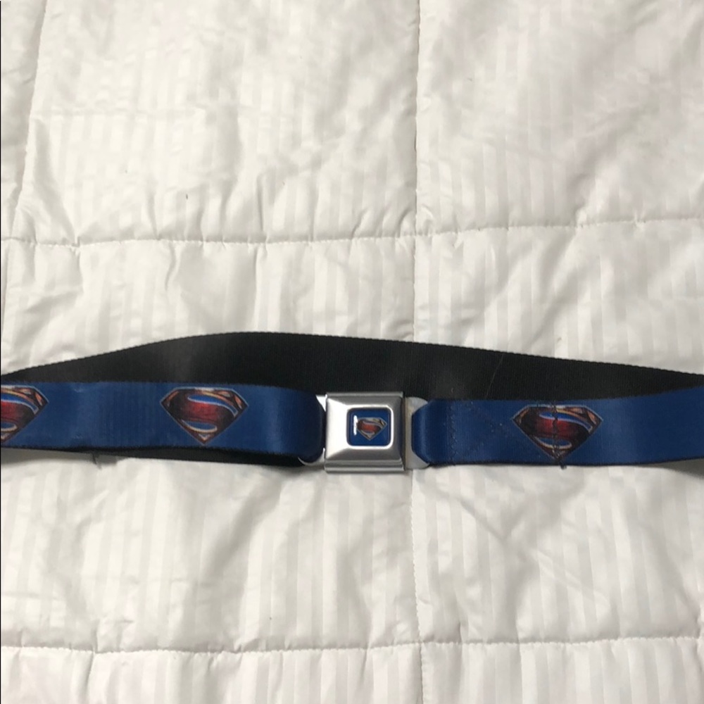 Super Cool Seat Belt Buckle Belt- SUPERMAN